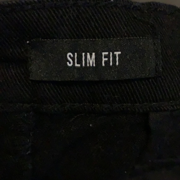 Forever 21 Orange Striped black jeans. (SZ33) - Picture 4 of 4